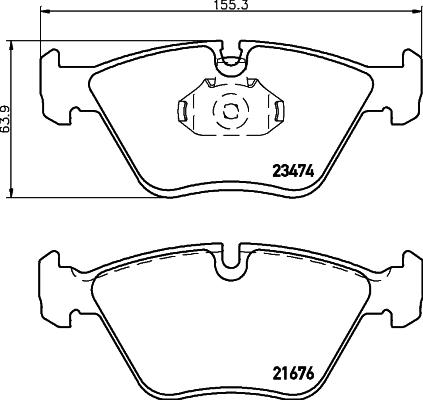 HELLA PAGID 8DB 355 009-651 - Гальмівні колодки, дискові гальма avtolavka.club