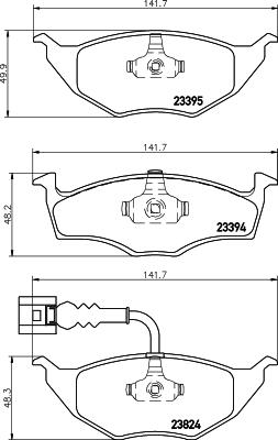 HELLA PAGID 8DB 355 009-021 - Гальмівні колодки, дискові гальма avtolavka.club