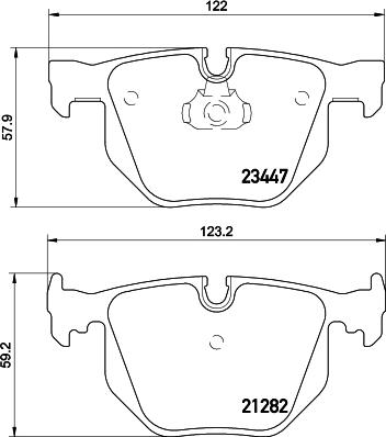 HELLA PAGID 8DB 355 009-331 - Гальмівні колодки, дискові гальма avtolavka.club