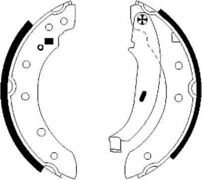 HELLA PAGID 8DB 355 003-401 - Комплект гальм, барабанний механізм avtolavka.club