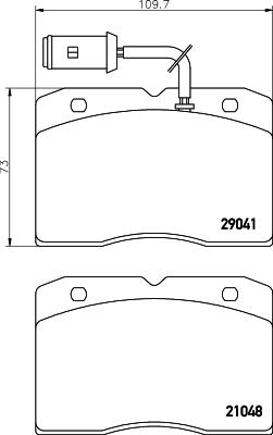 HELLA PAGID 8DB 355 005-481 - Гальмівні колодки, дискові гальма avtolavka.club