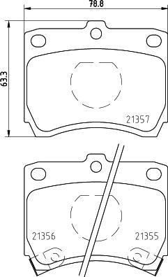 HELLA PAGID 8DB 355 005-741 - Гальмівні колодки, дискові гальма avtolavka.club