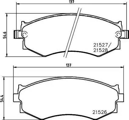 Infiniti 4106076L90 - Гальмівні колодки, дискові гальма avtolavka.club