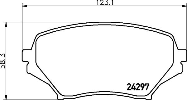 HELLA PAGID 8DB 355 006-771 - Гальмівні колодки, дискові гальма avtolavka.club