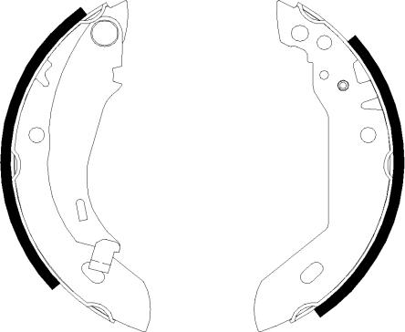 HELLA PAGID 8DB 355 000-651 - Комплект гальм, барабанний механізм avtolavka.club