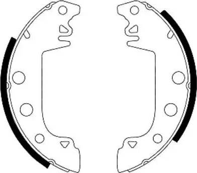 HELLA PAGID 8DB 355 000-031 - Комплект гальм, барабанний механізм avtolavka.club