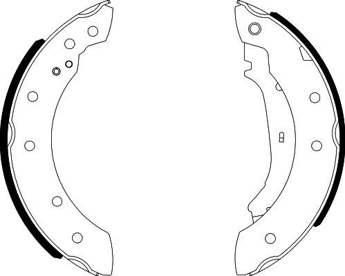 HELLA PAGID 8DB 355 001-571 - Комплект гальм, барабанний механізм avtolavka.club