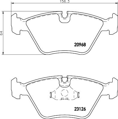 HELLA PAGID 8DB 355 008-971 - Гальмівні колодки, дискові гальма avtolavka.club