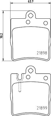 HELLA PAGID 8DB 355 008-451 - Гальмівні колодки, дискові гальма avtolavka.club