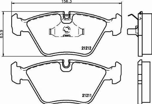 HELLA PAGID 8DB 355 008-081 - Гальмівні колодки, дискові гальма avtolavka.club