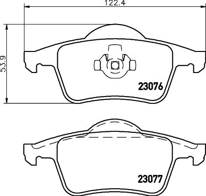 HELLA PAGID 8DB 355 008-871 - Гальмівні колодки, дискові гальма avtolavka.club