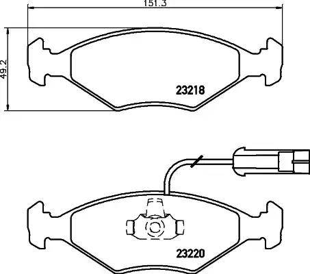 HELLA PAGID 8DB 355 008-391 - Гальмівні колодки, дискові гальма avtolavka.club