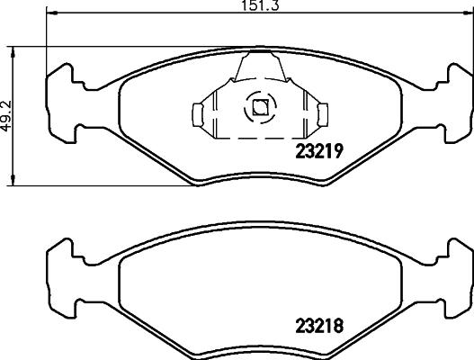 HELLA PAGID 8DB 355 008-381 - Гальмівні колодки, дискові гальма avtolavka.club