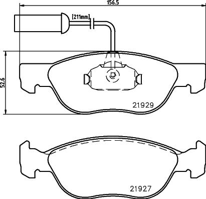 HELLA PAGID 8DB 355 008-321 - Гальмівні колодки, дискові гальма avtolavka.club