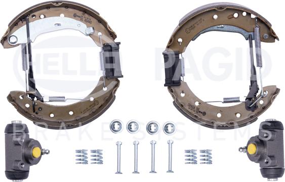 HELLA PAGID 8DB 355 003-981 - Комплект гальм, барабанний механізм avtolavka.club