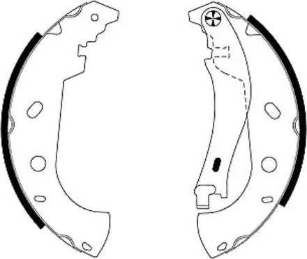 HELLA PAGID 8DB 355 003-301 - Комплект гальм, барабанний механізм avtolavka.club