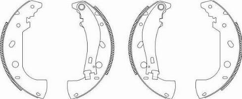 HELLA PAGID 8DB 355 003-211 - Комплект гальм, барабанний механізм avtolavka.club