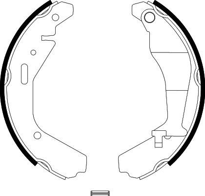 HELLA PAGID 8DB 355 002-951 - Комплект гальм, барабанний механізм avtolavka.club