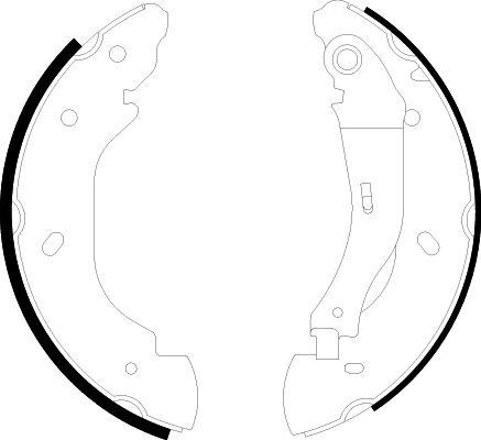 HELLA PAGID 8DB 355 002-511 - Комплект гальм, барабанний механізм avtolavka.club