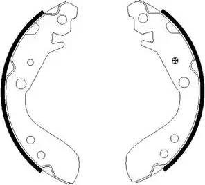 HELLA PAGID 8DB 355 002-651 - Комплект гальм, барабанний механізм avtolavka.club