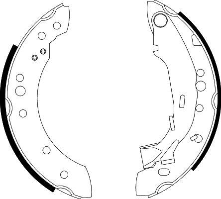 HELLA PAGID 8DB 355 002-601 - Комплект гальм, барабанний механізм avtolavka.club