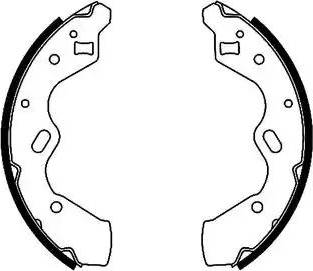 HELLA PAGID 8DB 355 002-351 - Комплект гальм, барабанний механізм avtolavka.club