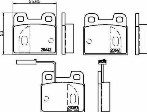 HELLA PAGID 8DB 355 007-621 - Гальмівні колодки, дискові гальма avtolavka.club