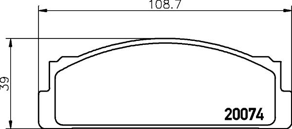 HELLA PAGID 8DB 355 007-101 - Гальмівні колодки, дискові гальма avtolavka.club