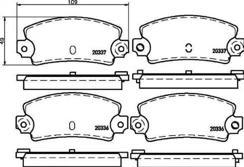 HELLA PAGID 8DB 355 007-131 - Гальмівні колодки, дискові гальма avtolavka.club