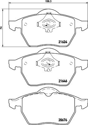 HELLA PAGID 8DB 355 007-881 - Гальмівні колодки, дискові гальма avtolavka.club