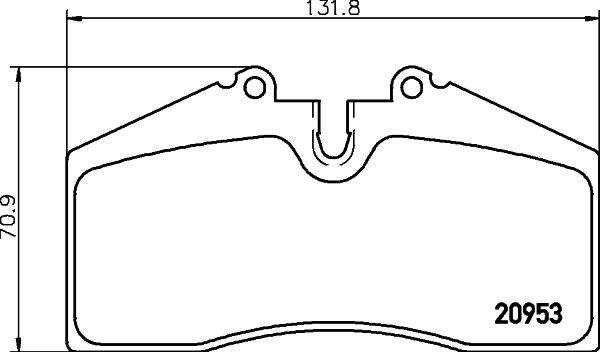 HELLA PAGID 8DB 355 007-701 - Гальмівні колодки, дискові гальма avtolavka.club