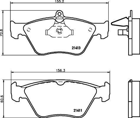 HELLA PAGID 8DB 355 007-731 - Гальмівні колодки, дискові гальма avtolavka.club