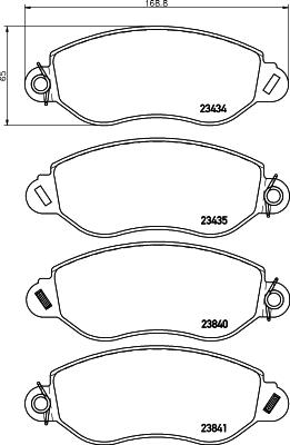 HELLA PAGID 8DB 355 019-451 - Гальмівні колодки, дискові гальма avtolavka.club