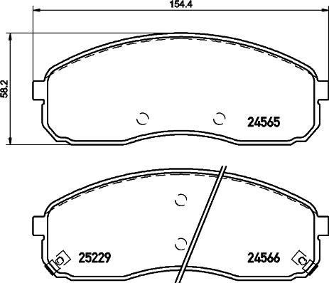 HELLA PAGID 8DB 355 019-581 - Гальмівні колодки, дискові гальма avtolavka.club