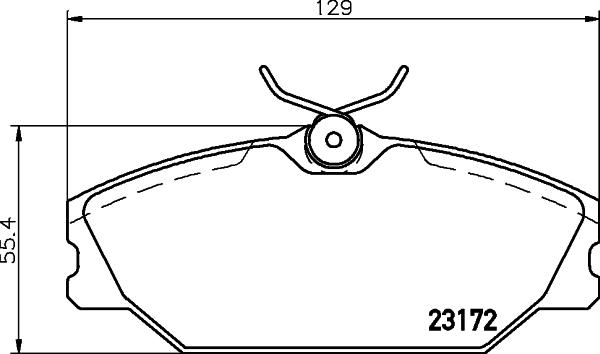 HELLA PAGID 8DB 355 019-391 - Гальмівні колодки, дискові гальма avtolavka.club