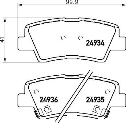 HELLA PAGID 8DB 355 014-571 - Гальмівні колодки, дискові гальма avtolavka.club