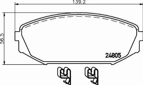 HELLA PAGID 8DB 355 014-681 - Гальмівні колодки, дискові гальма avtolavka.club