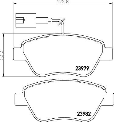 HELLA PAGID 8DB 355 015-491 - Гальмівні колодки, дискові гальма avtolavka.club