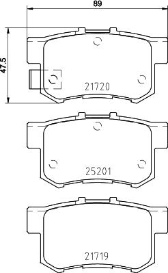 HELLA PAGID 8DB 355 015-611 - Гальмівні колодки, дискові гальма avtolavka.club