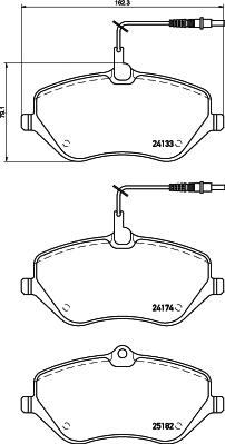 HELLA PAGID 8DB 355 015-621 - Гальмівні колодки, дискові гальма avtolavka.club