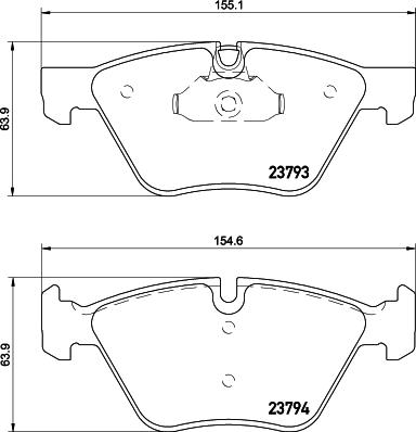 HELLA PAGID 8DB 355 015-031 - Гальмівні колодки, дискові гальма avtolavka.club