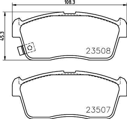 HELLA PAGID 8DB 355 015-071 - Гальмівні колодки, дискові гальма avtolavka.club