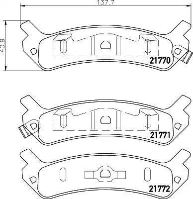 HELLA PAGID 8DB 355 016-901 - Гальмівні колодки, дискові гальма avtolavka.club