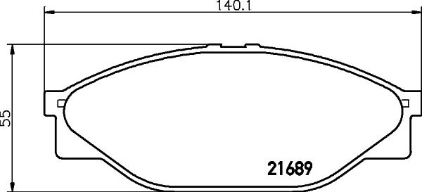 HELLA PAGID 8DB 355 016-411 - Гальмівні колодки, дискові гальма avtolavka.club