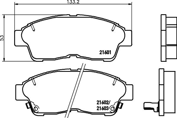 HELLA PAGID 8DB 355 016-421 - Гальмівні колодки, дискові гальма avtolavka.club