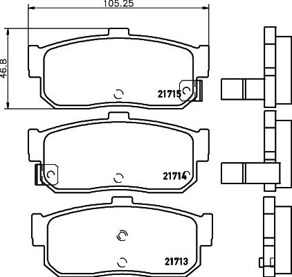 HELLA PAGID 8DB 355 016-561 - Гальмівні колодки, дискові гальма avtolavka.club