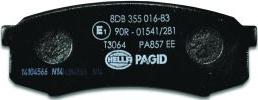 HELLA PAGID 8DB 355 016-831 - Гальмівні колодки, дискові гальма avtolavka.club