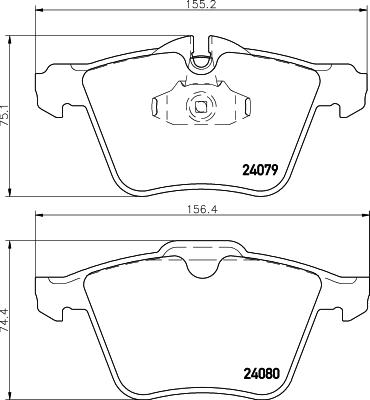 HELLA PAGID 8DB 355 016-291 - Гальмівні колодки, дискові гальма avtolavka.club