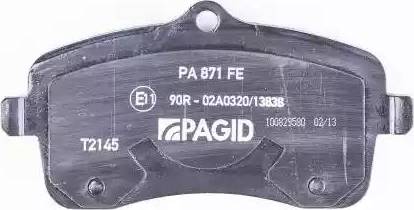 HELLA PAGID 8DB 355 016-261 - Гальмівні колодки, дискові гальма avtolavka.club