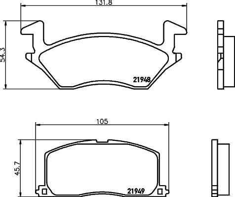 HELLA PAGID 8DB 355 016-781 - Гальмівні колодки, дискові гальма avtolavka.club